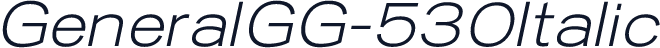 GeneralGG-530Italic