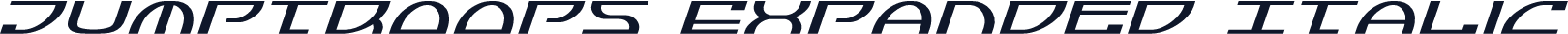 Jumptroops Expanded Italic
