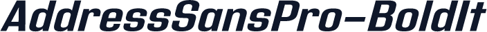 AddressSansPro-BoldIt
