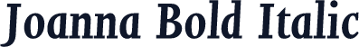 Joanna Bold Italic