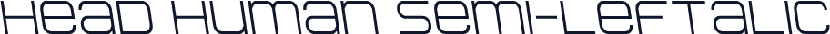 Head Human Semi-Leftalic
