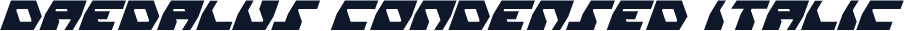 Daedalus Condensed Italic