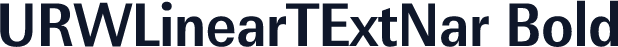 URWLinearTExtNar Bold