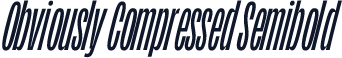 Obviously Compressed Semibold