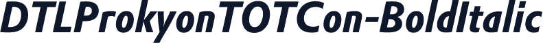 DTLProkyonTOTCon-BoldItalic