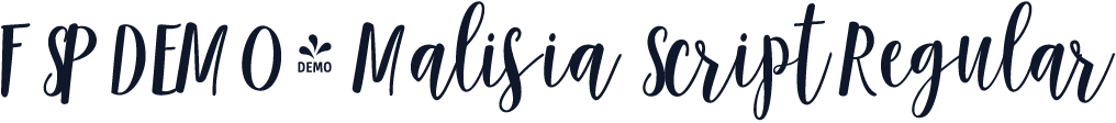 FSP DEMO - Malisia Script Regular