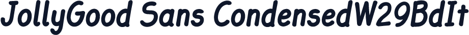 JollyGood Sans CondensedW29BdIt