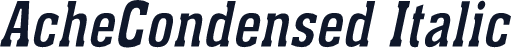 AcheCondensed Italic