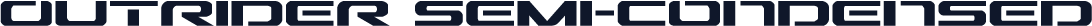 Outrider Semi-Condensed