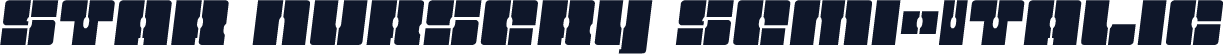 Star Nursery Semi-Italic