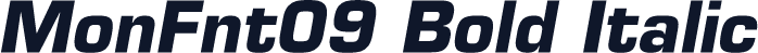 MonFnt09 Bold Italic