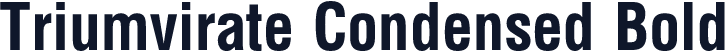 Triumvirate Condensed Bold