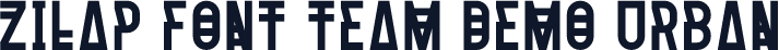 Zilap Font Team DEMO Urban