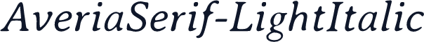 AveriaSerif-LightItalic