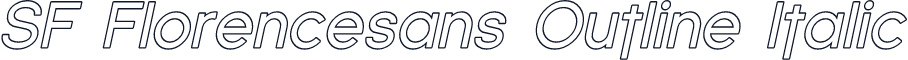 SF Florencesans Outline Italic