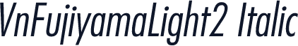 VnFujiyamaLight2 Italic