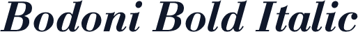 Bodoni Bold Italic