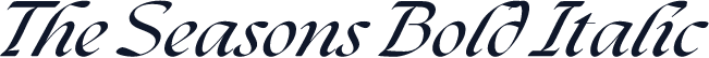 The Seasons Bold Italic