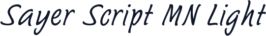 Sayer Script MN Light