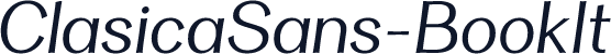 ☞ClasicaSans-BookIt