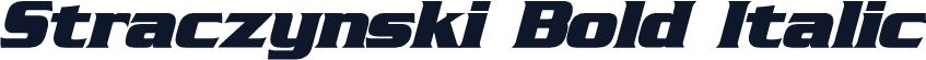Straczynski Bold Italic