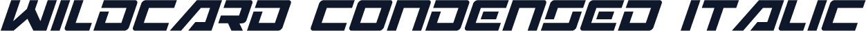 Wildcard Condensed Italic