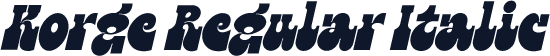 Korge Regular Italic