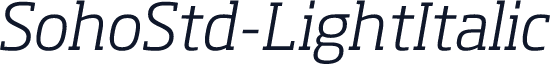 SohoStd-LightItalic