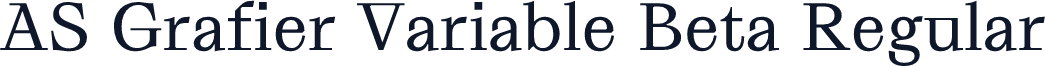 AS Grafier Variable Beta Regular