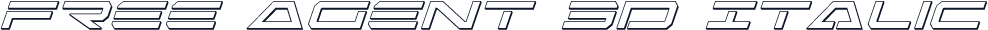 Free Agent 3D Italic