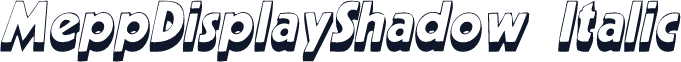 MeppDisplayShadow Italic