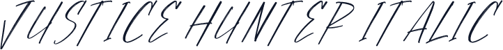 Justice Hunter Italic