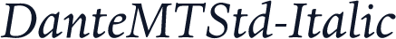 DanteMTStd-Italic