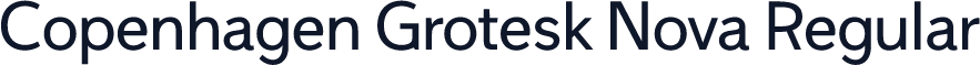 Copenhagen Grotesk Nova Regular