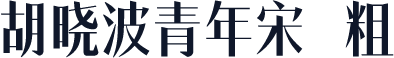 胡晓波青年宋 粗