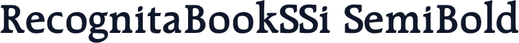 RecognitaBookSSi SemiBold