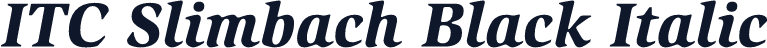 ITC Slimbach Black Italic