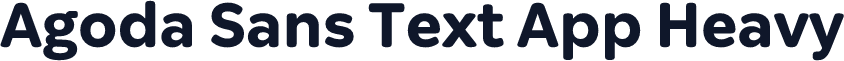 Agoda Sans Text App Heavy