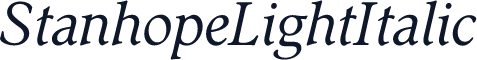 StanhopeLightItalic