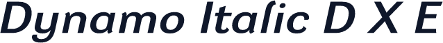 Dynamo Italic D X E
