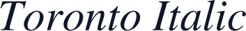 Toronto Italic