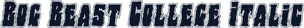 Bog Beast College Italic