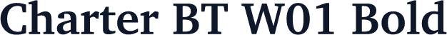 Charter BT W01 Bold