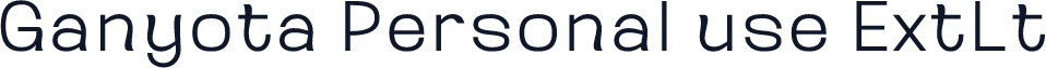 Ganyota Personal use ExtLt