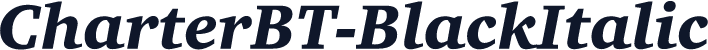 CharterBT-BlackItalic