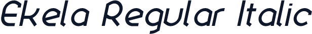 Ekela Regular Italic