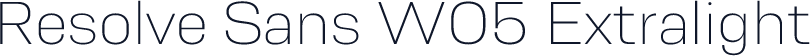 Resolve Sans W05 Extralight