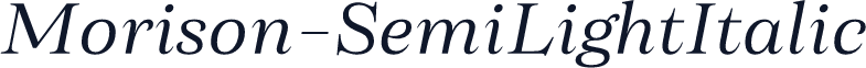 Morison-SemiLightItalic