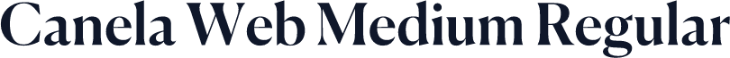 Canela Web Medium Regular