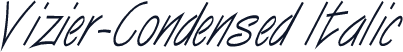 Vizier-Condensed Italic